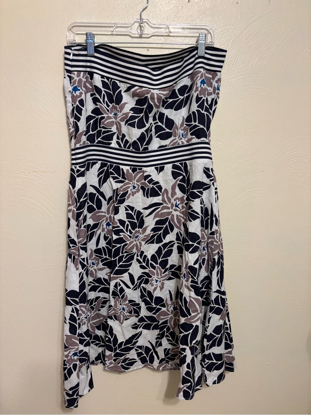 Tommy Bahama 100% Linen Strapless Floral Dress Large NWT - Picture 8 of 9